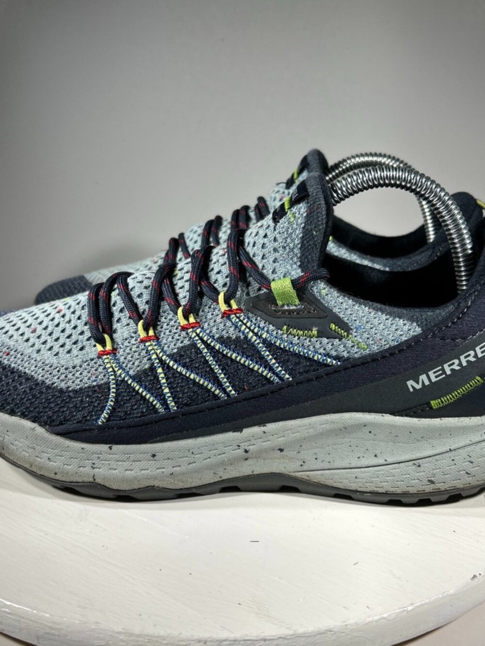 Merrell Bravada 2 Trail Hiking Shoes Womens 9 Blue Knit Sneakers J135576 Camp